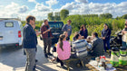 Koffiepauze met de groep