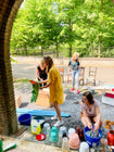 Kapel aan het schoonmaken