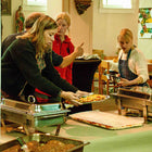 Middagpauze eten klaarleggen