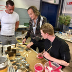 Houten blokjes verven