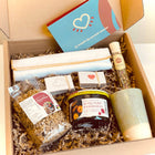 Samenstelling geschenkdoos met leuke producten